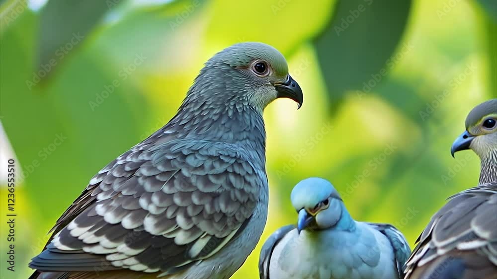 doves in the park. Animal Bird Pigeons