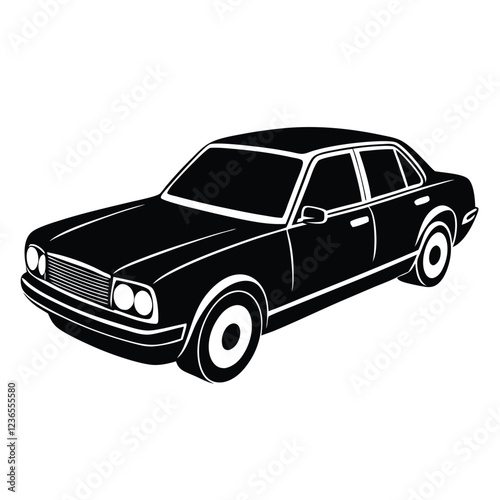 Car silhouette vector art illustration