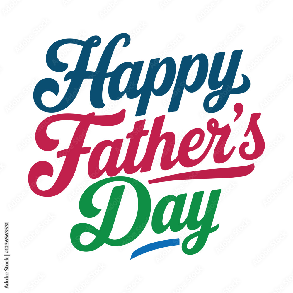 Happy Father's typography vector art Happy Father's typography vector art