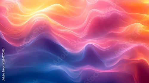 Wallpaper Mural Abstract Colorful Waves Flowing Design Torontodigital.ca