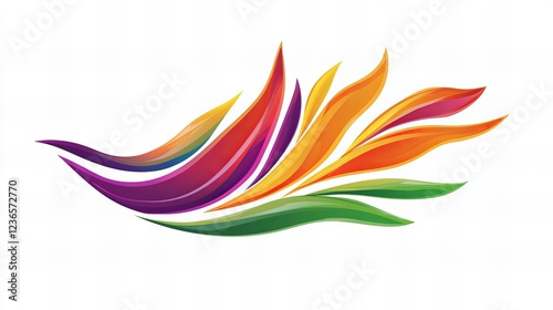 Vibrant abstract floral design. Bold colors and flowing lines create a dynamic image. Free Download Vibrant abstract floral design. Bold colors and flowing lines create a dynamic image. - GFXLoad