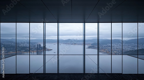 Cityscape Panorama from a Modern Skyscraper photo