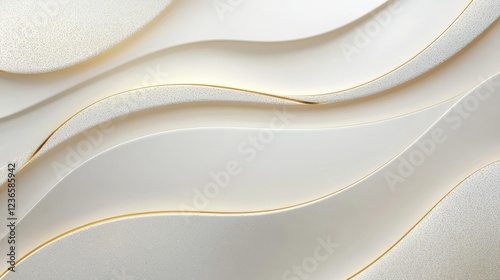 Elegant white shimmer background with fine glitter particles