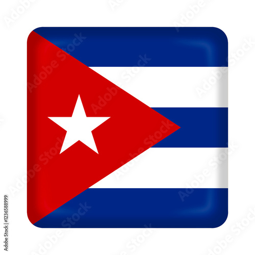 Cuba flag cube pin and badge Free Download Cuba flag cube pin and badge - GFXLoad