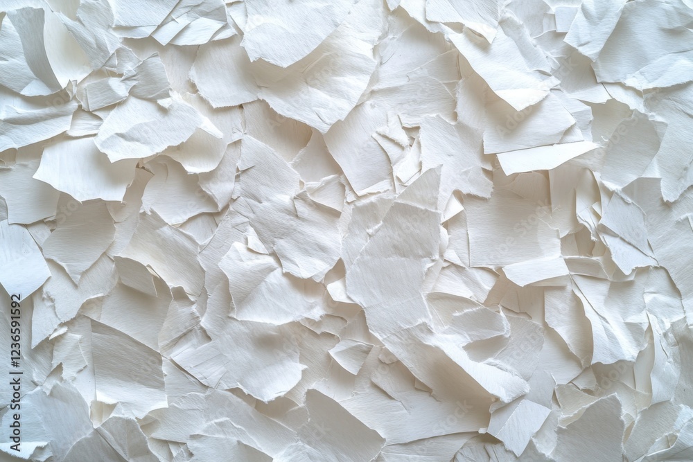 Obraz premium Torn White Paper Texture Background Abstract Craftsmanship Design