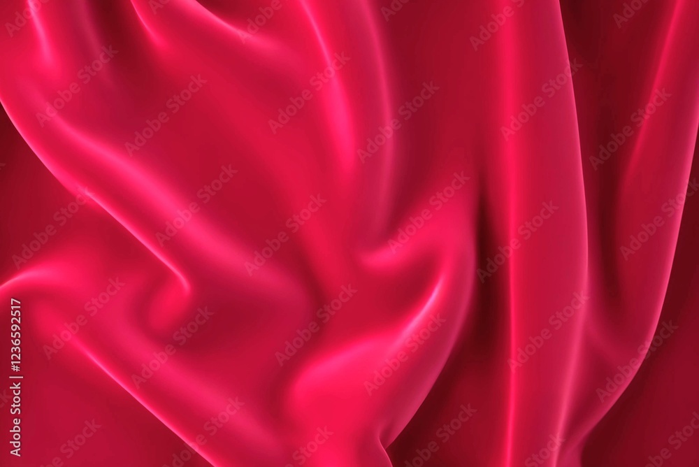 Obraz premium The background is velvet textured, soft and luxurious with rich, smooth folds and a slight sheen. Royal red color with subtle highlights showing the plush fabric