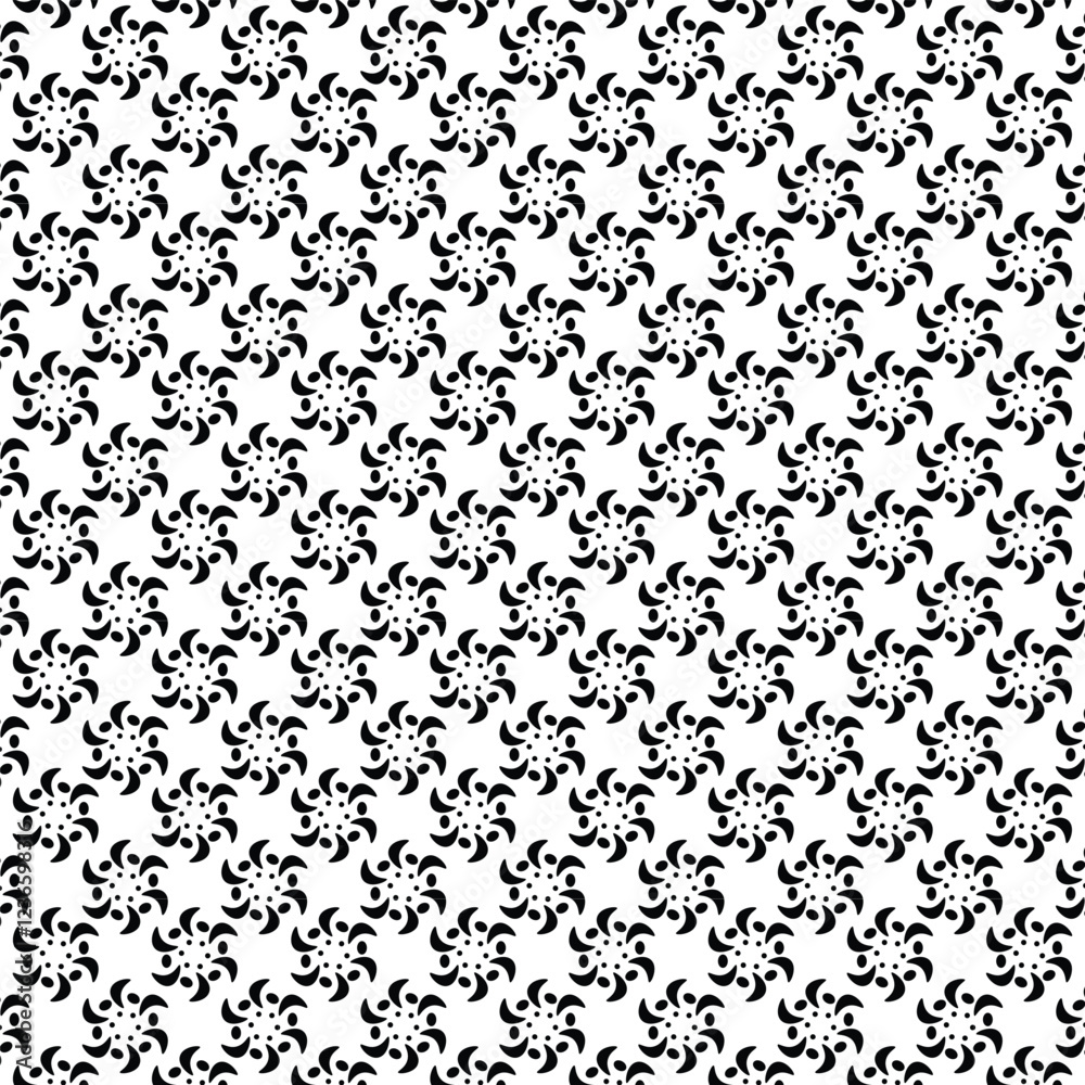 Seamless black and white floral minimal geometric pattern vector background. for wallpapers, pattern fills, surface textures, textile. Seamless black and white floral minimal geometric pattern vector background. for wallpapers, pattern fills, surface textures, textile.
