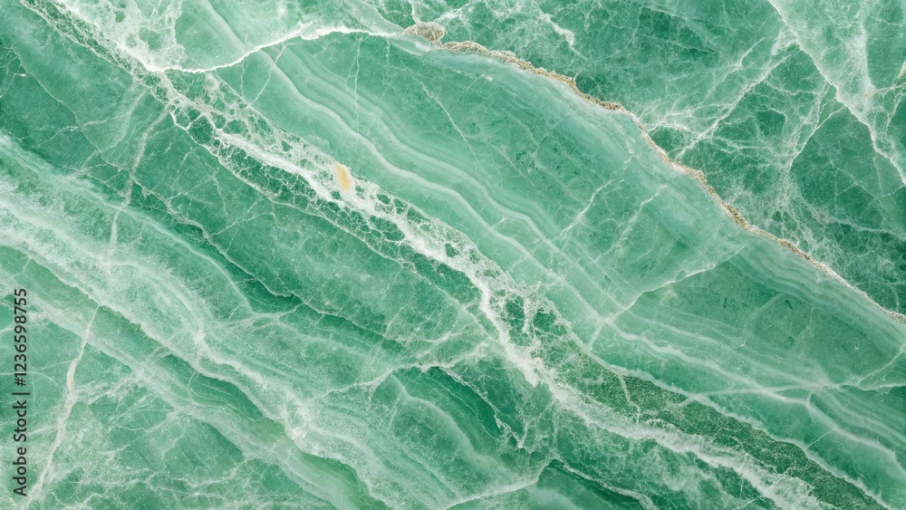 A green stone wall with a white stripe A green stone wall with a white stripe