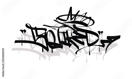 SO TIRED graffiti tag style design