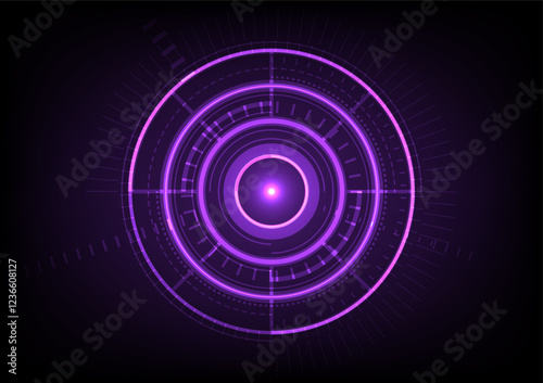 Abstract Digital Network Background: Futuristic Rings and Spheres Design. Vector graphics with circular patterns, highlighting technology, communication, and modern connectivity concepts.