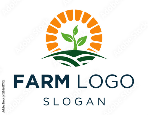 Logo about Agriculture created using the CorelDraw application. on a white background. photo