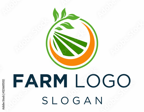 Logo about Agriculture created using the CorelDraw application. on a white background.