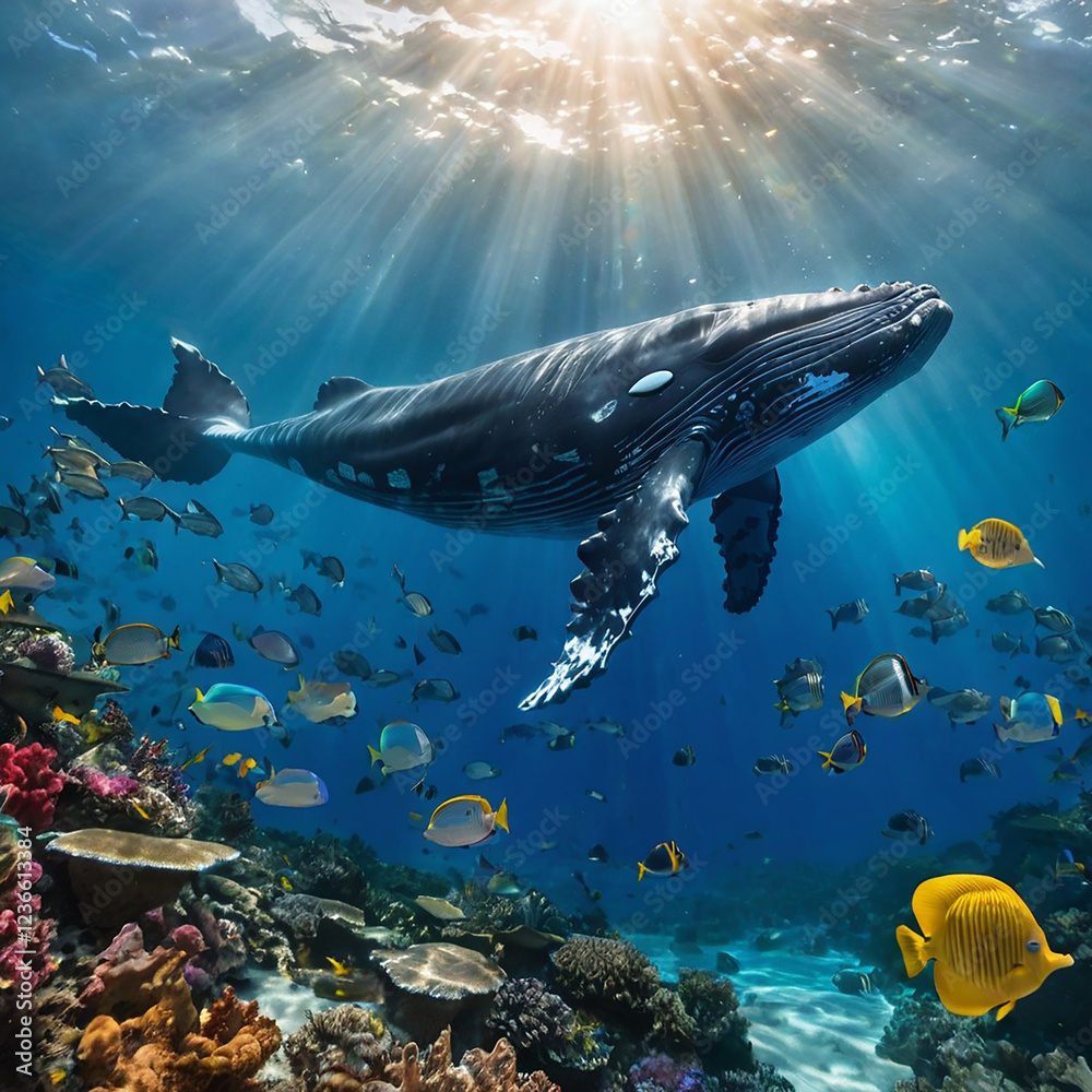 Fototapeta premium Sharks in the sea