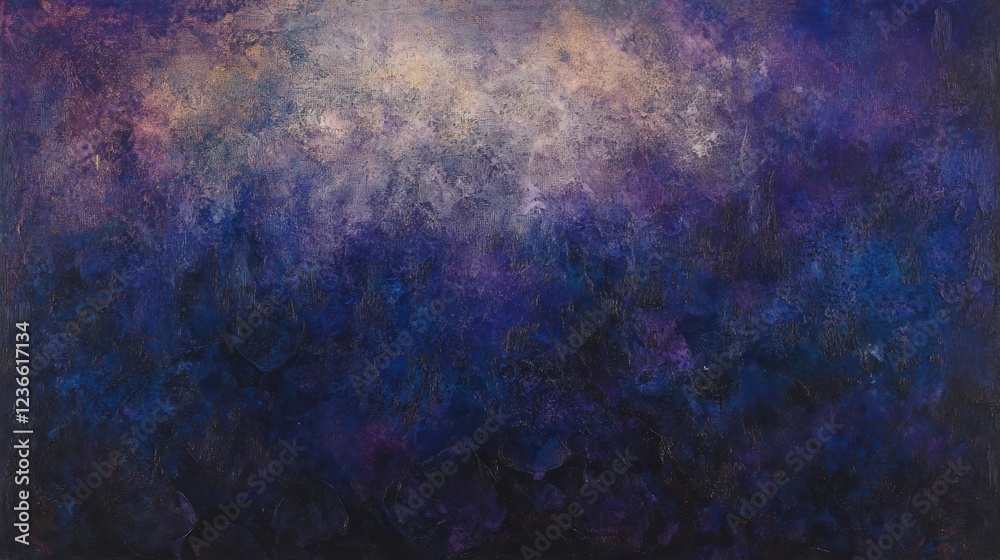 Obraz premium Nocturne: A Celestial Tapestry of Purple Hues