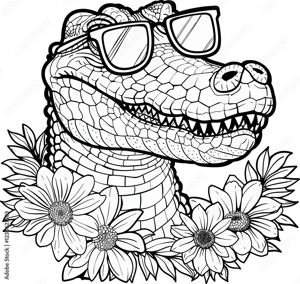 crocodile in a grass crocodile in a grass