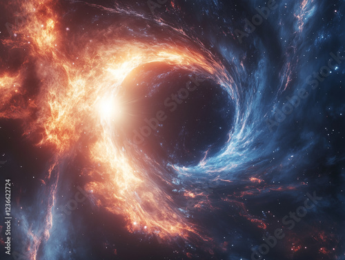 Cosmic Vortex: Fire and Ice in Space