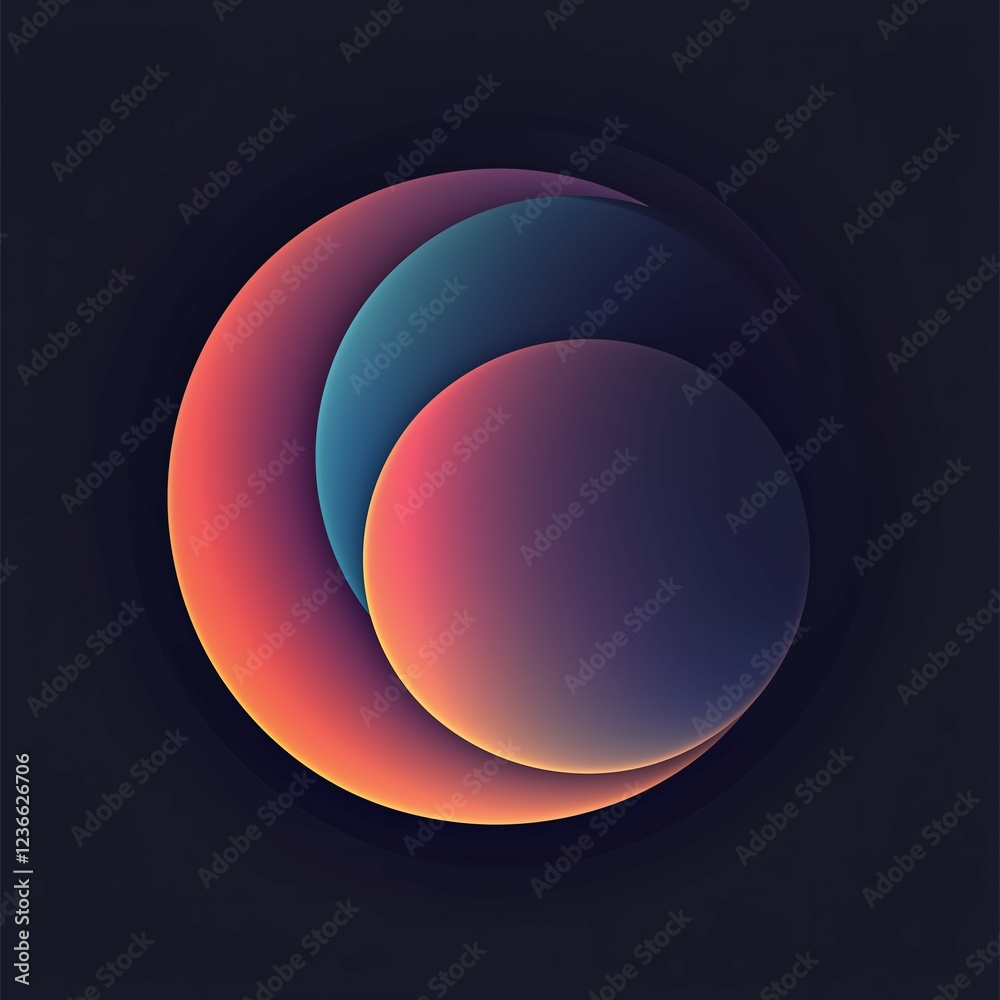 Obraz premium 様々な図形やアイコン素材