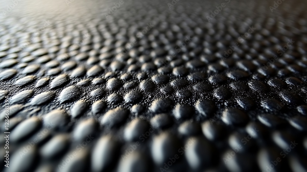 Close up view of a textured black surface Close up view of a textured black surface