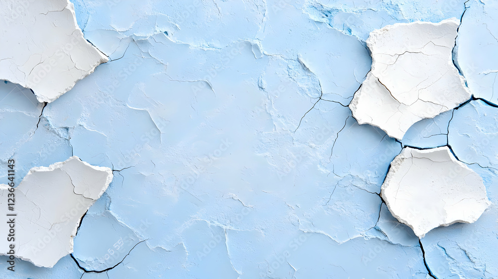 Cracked light blue paint texture background Cracked light blue paint texture background