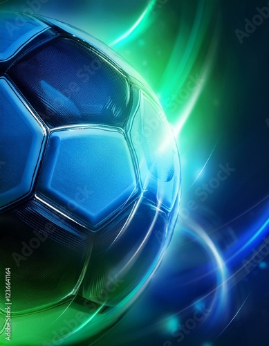 Obraz na płótnie modern blue-green background for football poster w salonie