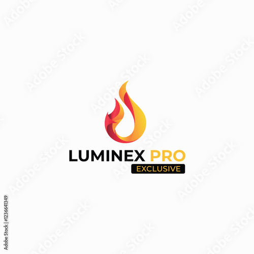 fire logo minimalist design