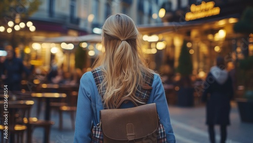 Fototapeta Naklejka Na Ścianę i Meble -  Evening Stroll Through Parisian Streets