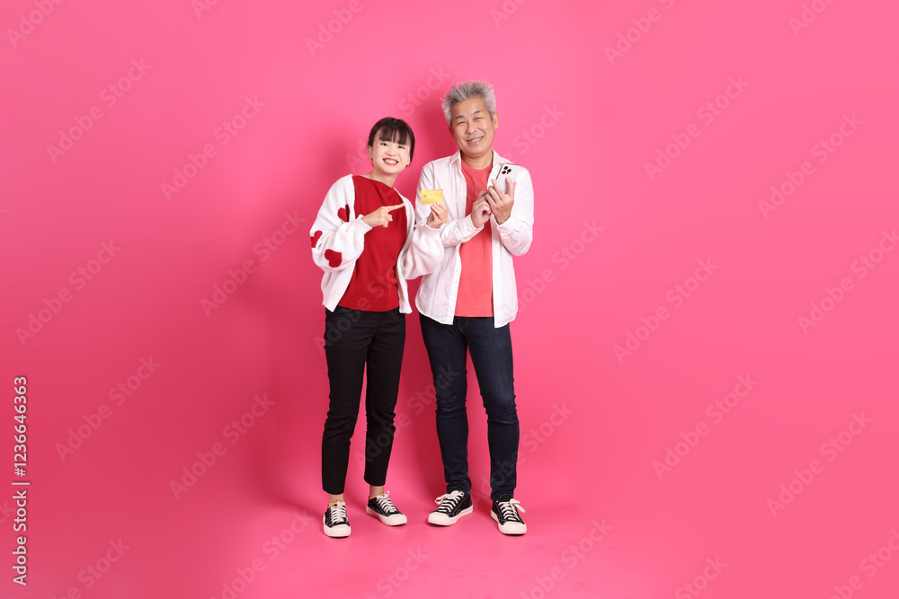 man and woman in red clothes man and woman in red clothes