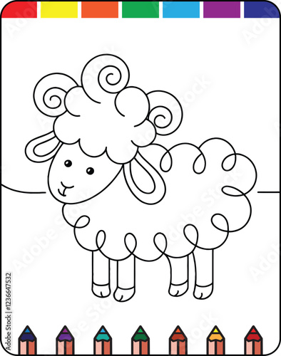 Adorable Farm Animals Coloring Pages for Kids, Happy Farmyard Printable Coloring Pages for Children, Barnyard Buddies Cute Farm Animal Coloring Sheets