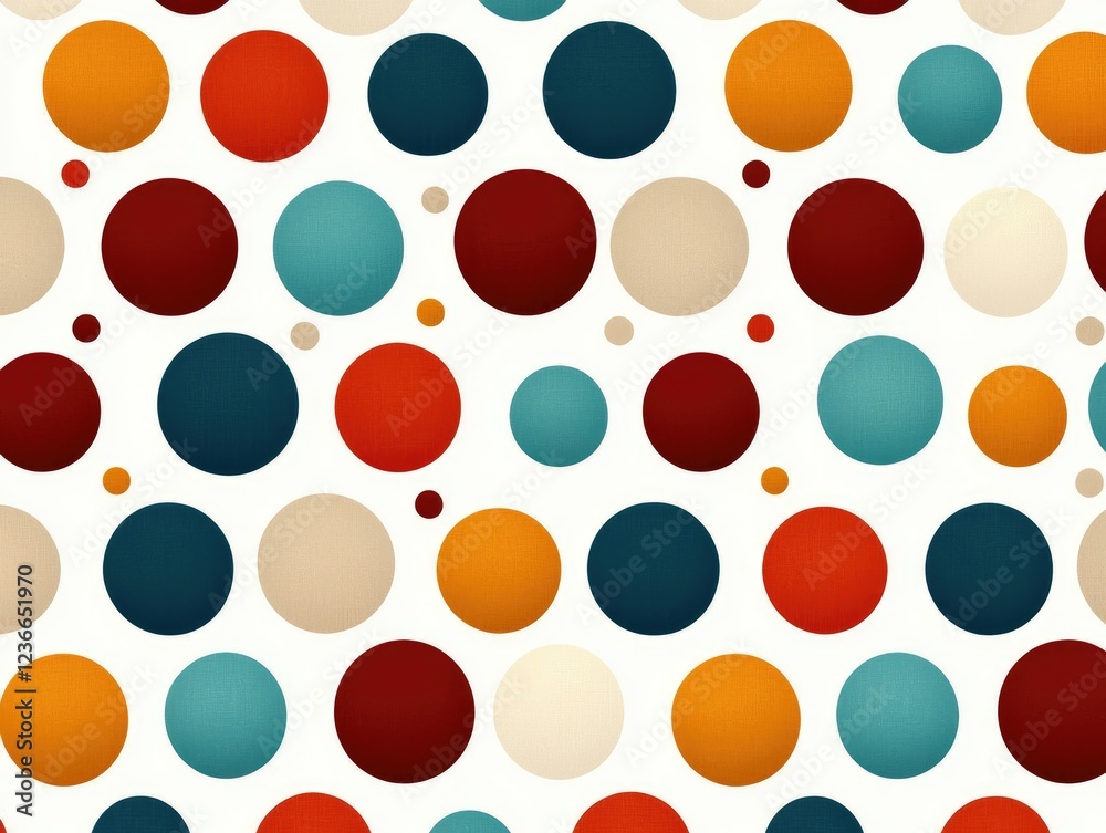 Vibrant polka dot pattern design graphic art modern decor white background close-up view creative aesthetic Vibrant polka dot pattern design graphic art modern decor white background close-up view creative aesthetic