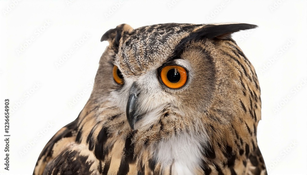 Fototapeta premium Owl isolated on white background.