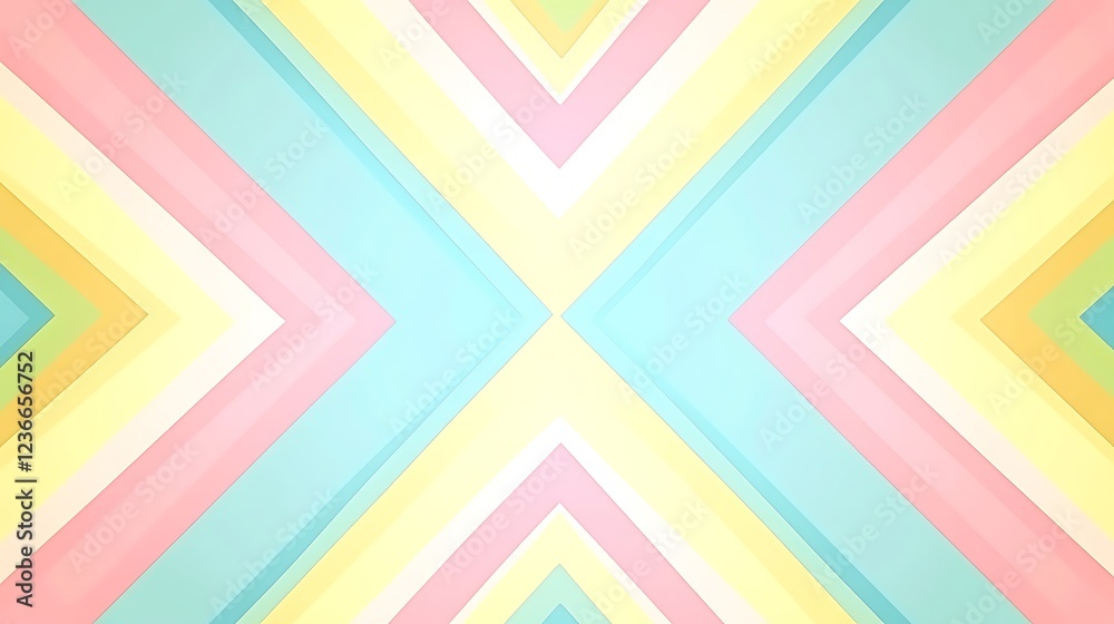 Obraz premium Abstract Pastel Chevron Pattern Design