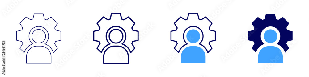 Admin icon in 4 different styles. Thin Line, Line, Bold, and Bold Line. Duotone style. Editable stroke Admin icon in 4 different styles. Thin Line, Line, Bold, and Bold Line. Duotone style. Editable stroke