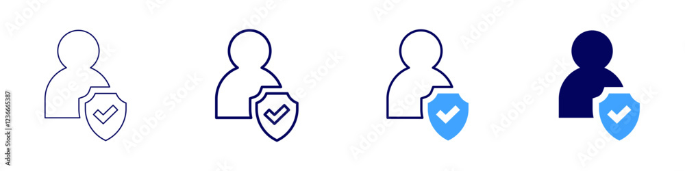 Protection icon in 4 different styles. Thin Line, Line, Bold, and Bold Line. Duotone style. Editable stroke Protection icon in 4 different styles. Thin Line, Line, Bold, and Bold Line. Duotone style. Editable stroke