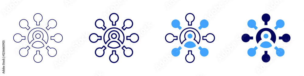 User authentication icon in 4 different styles. Thin Line, Line, Bold, and Bold Line. Duotone style. Editable stroke User authentication icon in 4 different styles. Thin Line, Line, Bold, and Bold Line. Duotone style. Editable stroke