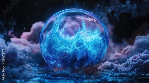 Mystical Orb: A Captivating Digital Art Piece