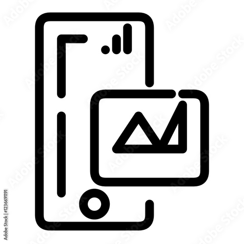 smartphone with image icon