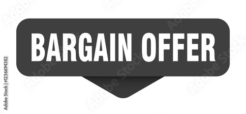 bargain offer sticker. bargain offer sign on transparent background