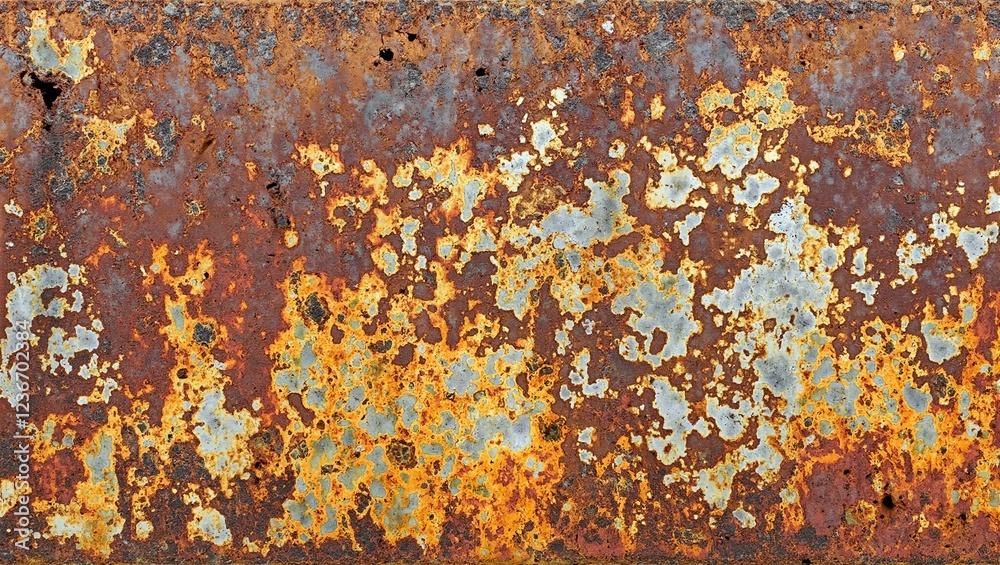 Rusted steel abstract texture with orange and brown corrosion Rusted steel abstract texture with orange and brown corrosion