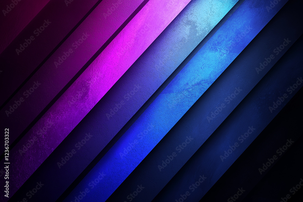 Obraz premium Abstract Diagonal Neon Stripes Texture Background