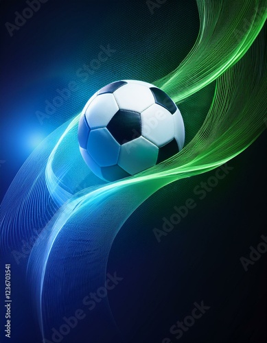 Obraz na płótnie modern blue-green background for football poster ver 9 w salonie