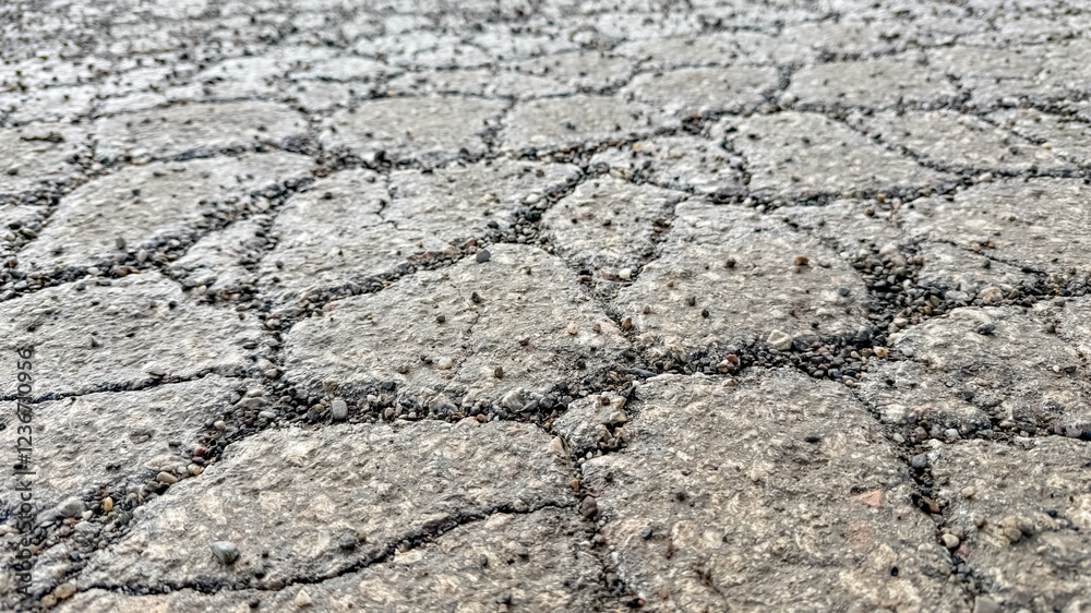 Close-up of cracked, dry soil symbolizing drought and environmental issues, highlighting the pressing challenge of climate change Close-up of cracked, dry soil symbolizing drought and environmental issues, highlighting the pressing challenge of climate change