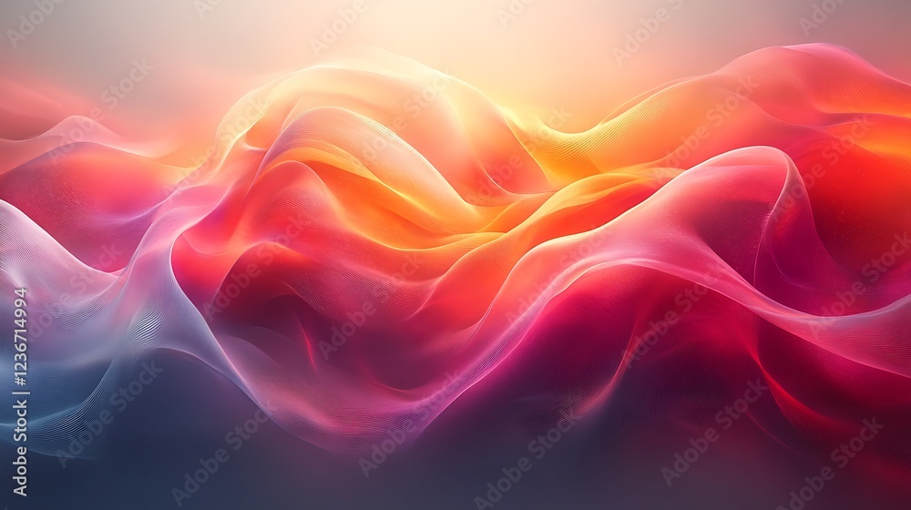 Obraz premium Abstract Colorful Waves Flowing Dynamically