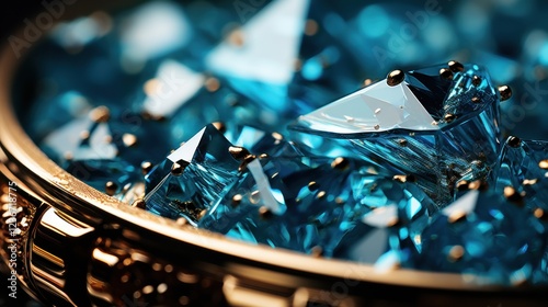 A Luxurious Collection of Sparkling Blue Topazes photo