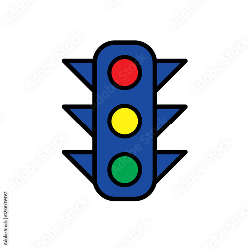 traffic lights icon vector illustration