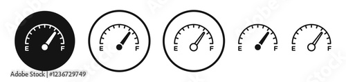 Gauge icon set. vector icons for apps and website ui design