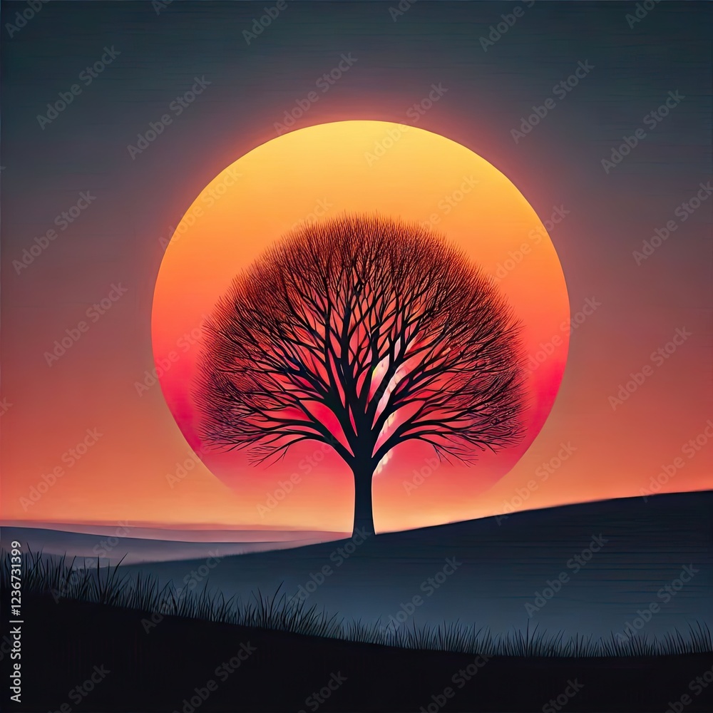 Obraz premium sunset in the desert