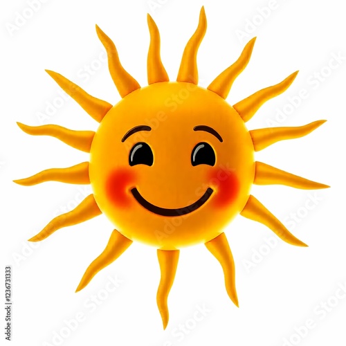 sun cartoon character with thumb up
