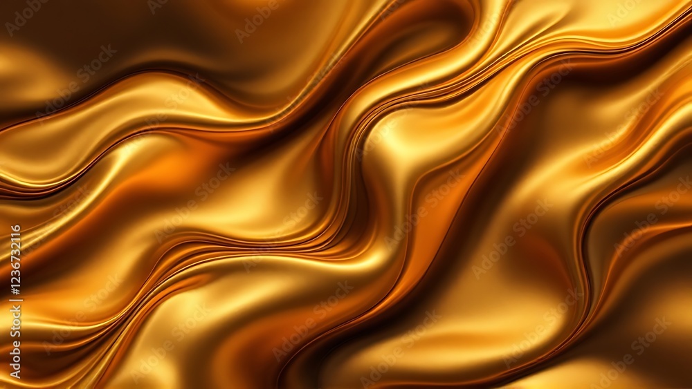 3d gold liquid silky premium wallpapers background, golden metal smooth texture. Render of luxury background with wavy folds and shiny gradient effect. Gold silk material. Flowing melt gold design. 3d gold liquid silky premium wallpapers background, golden metal smooth texture. Render of luxury background with wavy folds and shiny gradient effect. Gold silk material. Flowing melt gold design.