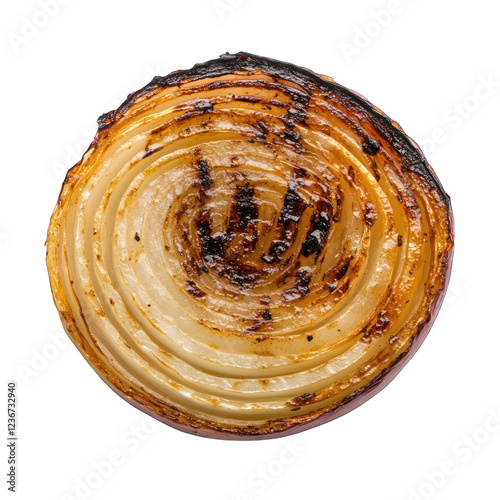 grilled onion on transparent background