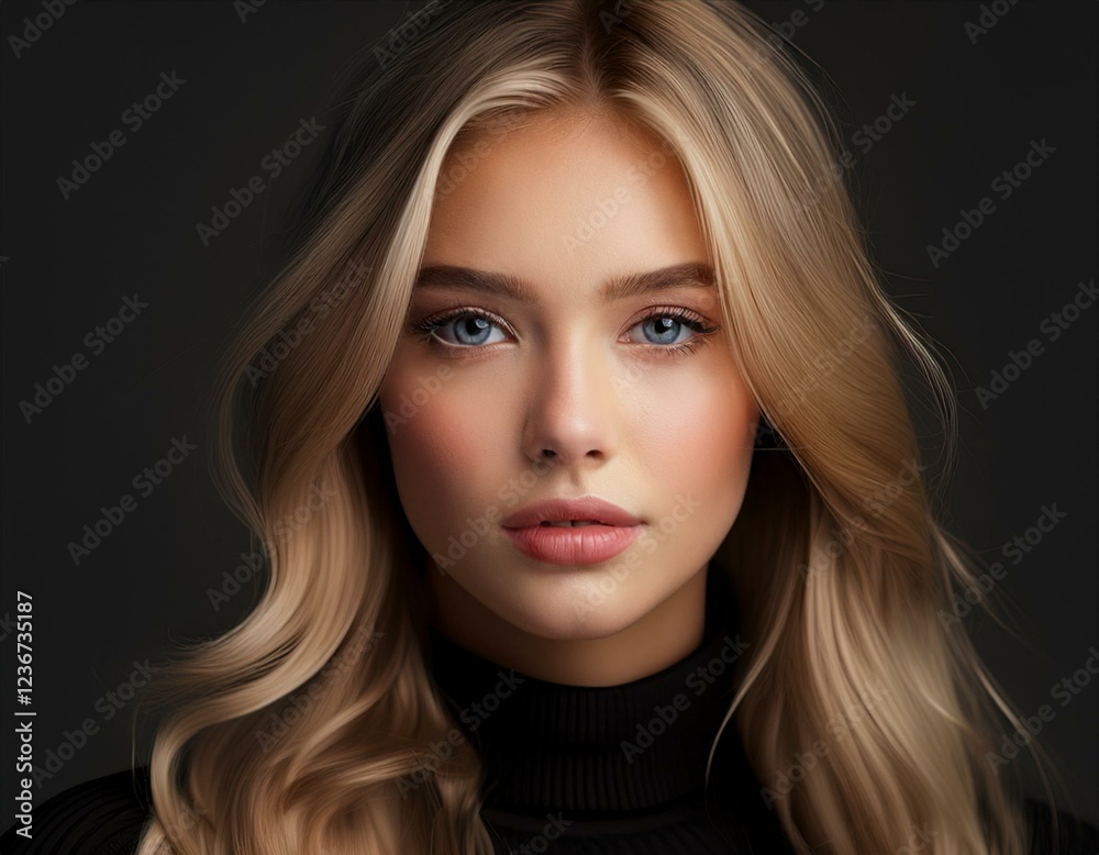 Fototapeta premium Portrait einer jungen blonden Frau